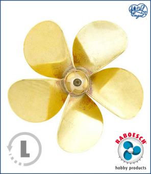 5-Blatt Wasserschraube A LINKS 65mm M4 