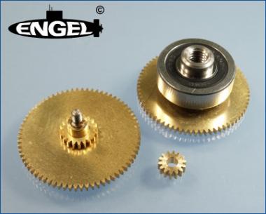 Getriebesatz komplett (für 1 Flut- und Regelzelle) 6V Motor 540 