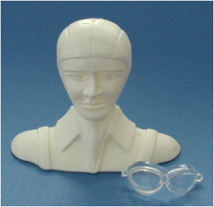 Pilotenbüste CLASSIC groß 86x95 mm 