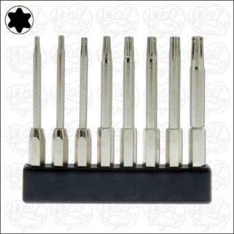 Mini-Bits Torx long, set of 8 