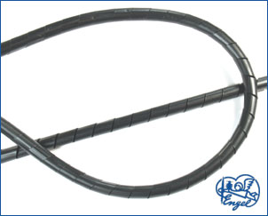 Spiralschlauch 3,5 mm SCHWARZ, 1 m 