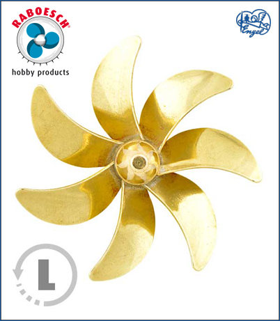 7-Blatt Sichelschraube LINKS 55mm M4 