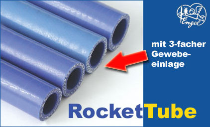 RocketTube Gewebe-Auspuffschlauch blau 17x100mm 