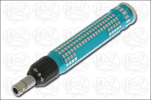 Screwdriver with ratched, round, for mini-bits 