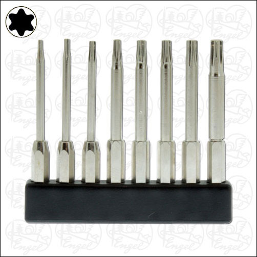 Mini-Bits Torx long, set of 8 
