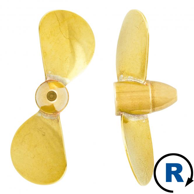 2-Blatt Wasserschraube A RECHTS 35mm M4 