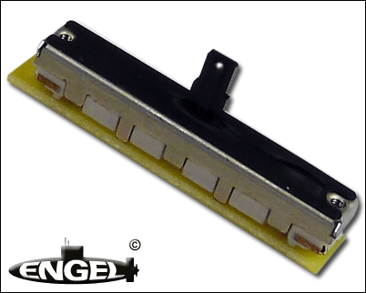 Schieberegler 10kOhm/30mm, mit Platine, Hebel gebohrt 1,0 