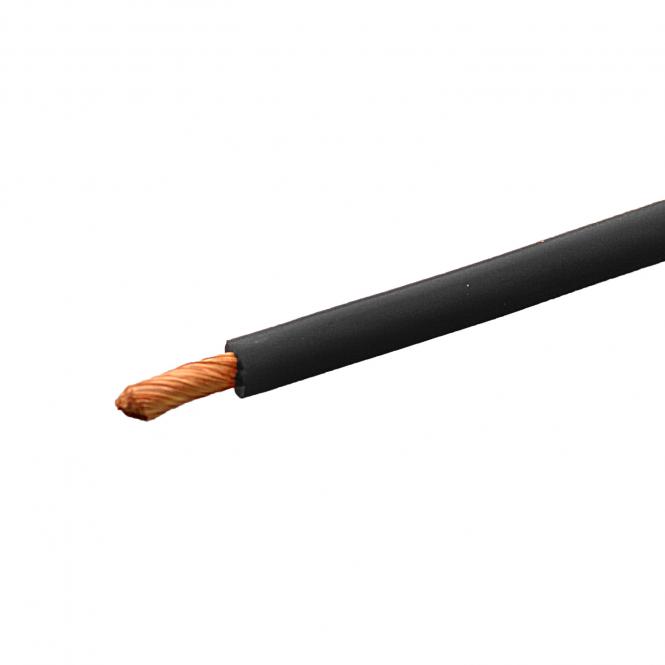 Silikonkabel hochflexibel 0,75 mm² SCHWARZ 1m 