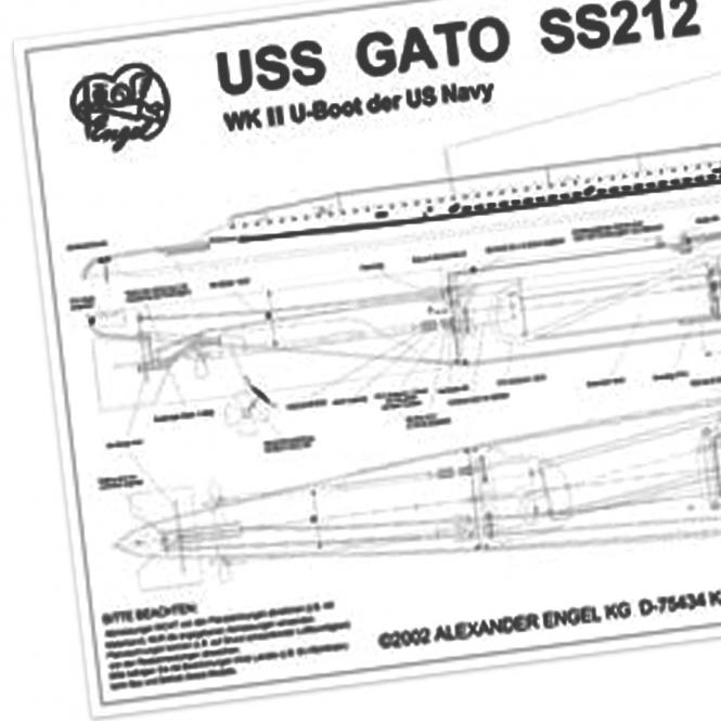 Bauplan mit Bauanleitung SS212 GATO 