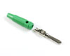Büschelstecker 4 mm GRÜN Schraubanschluss 